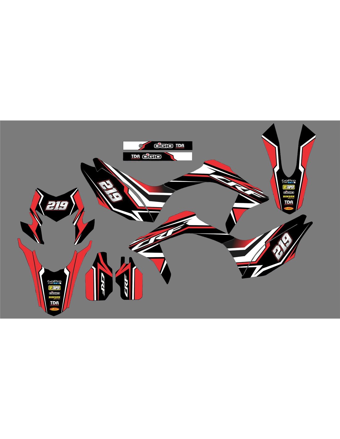 Kit De Pegatinas Compatible Con Per Honda Crf L