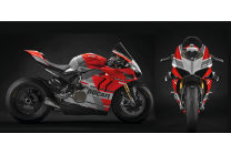 Painted street fairings in abs compatible with Ducati Panigale V4R for Akrapovic exhaust - MXPCAV11956