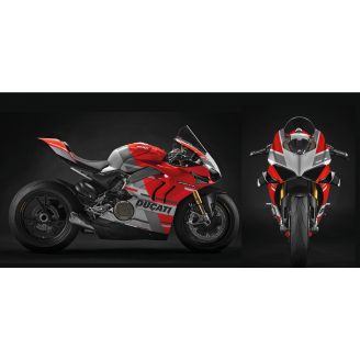 Painted street fairings in abs compatible with Ducati Panigale V4R for Akrapovic exhaust - MXPCAV11956