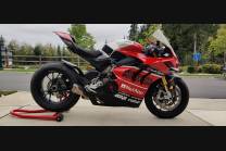 Lackierte Straße Verkleidung auf ABS mit Ducati Panigale V4 V4S fur Akrapovic Auspuff  2020 - 2021 - MXPCAV12760