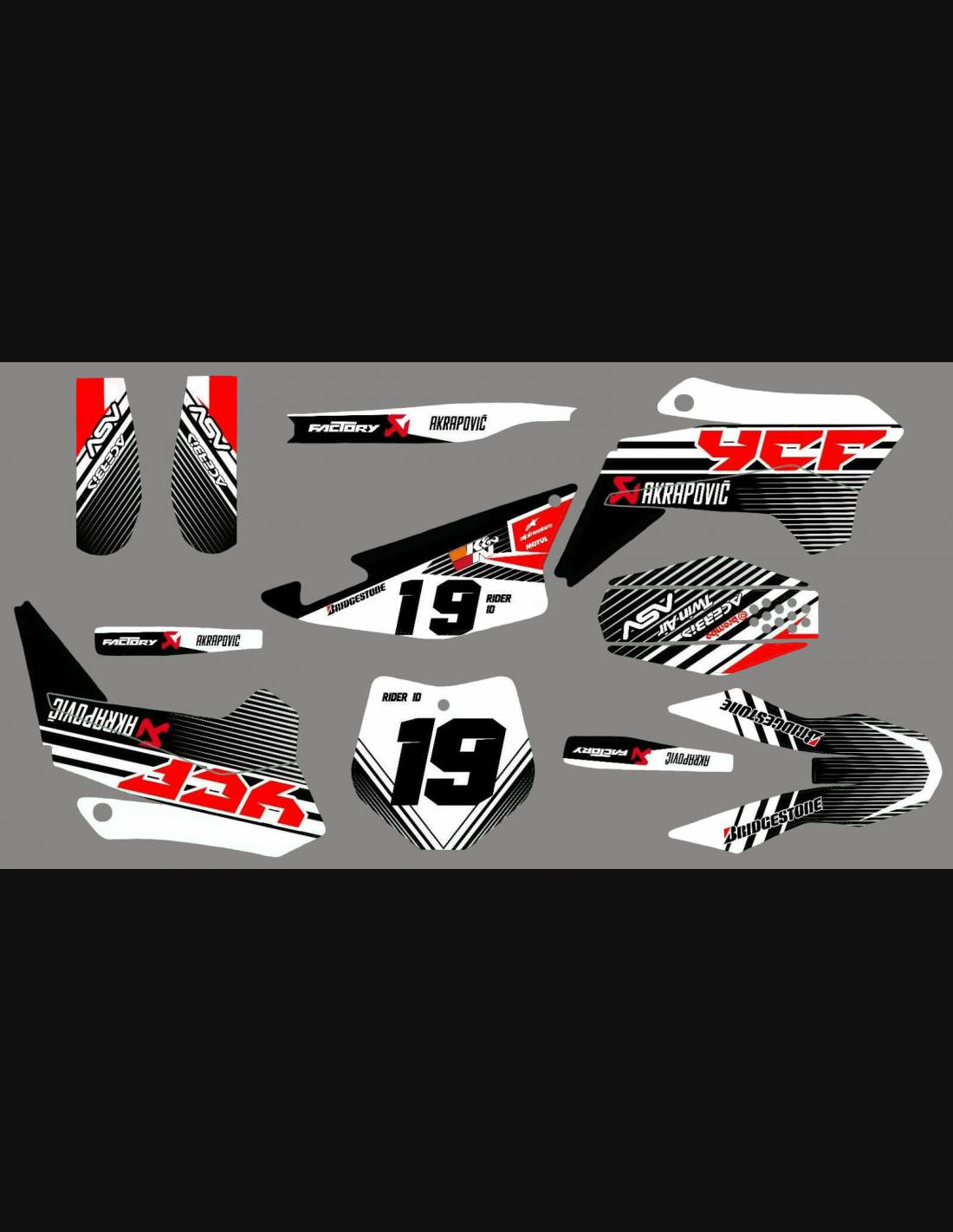 ASV RC30 Decals Stickers Repro Kit
