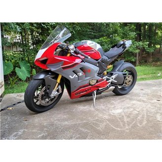 Painted street fairings in abs compatible with Ducati Panigale V4 V4S for Akrapovic exhaust 2020 -2021 - MXPCAV14043