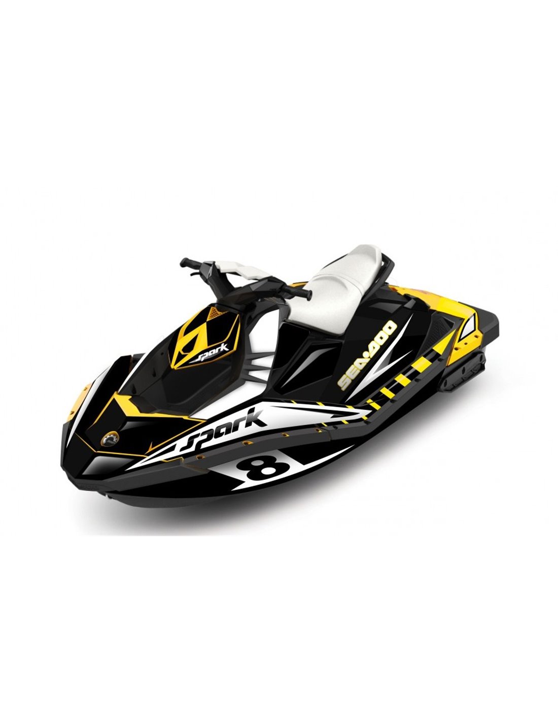 SEADOO SPARK TRIXX for 2up 3up jet ski graphics decals kit watercraft stickers 