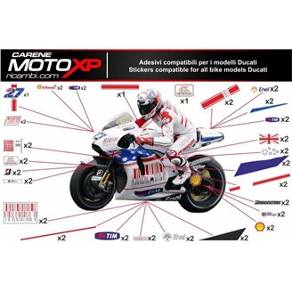 Kit adesivi compatibile con Ducati 748 916 996 998  - MXPKAD605