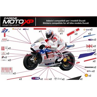 Sticker set compatible with Ducati 748 916 996 998 - MXPKAD605