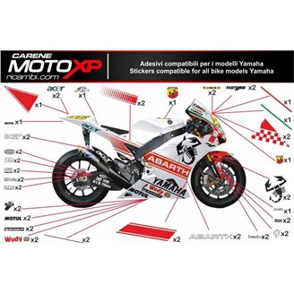 Kit Autocollants compatible avec Yamaha R3 2015 - 2018 - MXPKAD2031