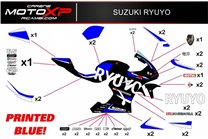 Aufkleber Satz kompatibel mit Suzuki Gsxr 1000 2017 - 2022 - MXPKAD10497