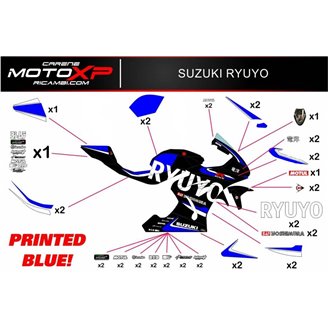 Sticker set compatible with Suzuki Gsxr 1000 2017 - 2022 - MXPKAD10497
