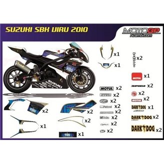 Sticker set compatible with Suzuki Gsxr 600/750 2001 - 2003 - MXPKAD914